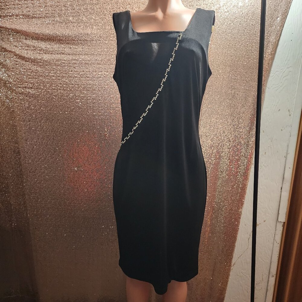 Black Rhinestone Dress